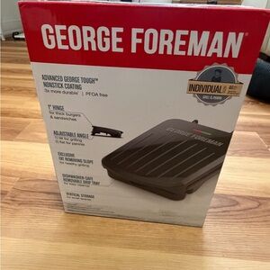 George Foreman Black Grill with Nonstick Coating